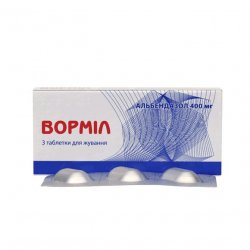 Вормил (аналог Альдазол, Альбендазол) жевательные таблетки 400 мг N3 в Кемерове и области фото